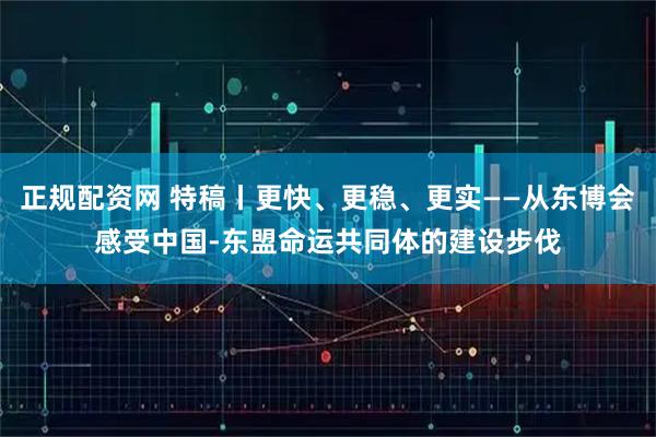 正规配资网 特稿丨更快、更稳、更实——从东博会感受中国-东盟命运共同体的建设步伐